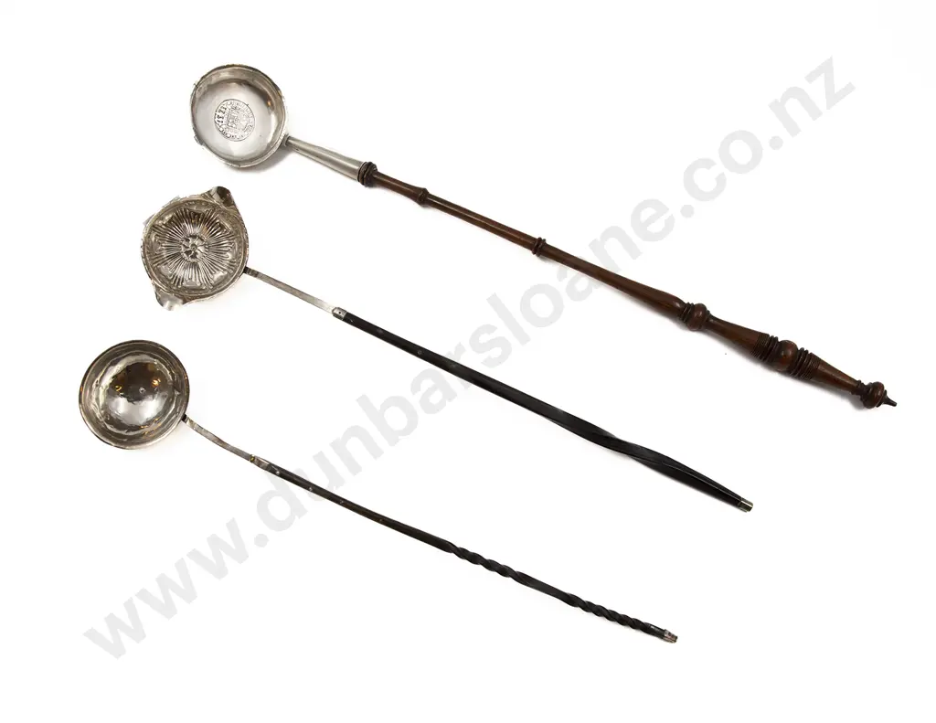 Three C19th Silver Punch Ladles Image 1++