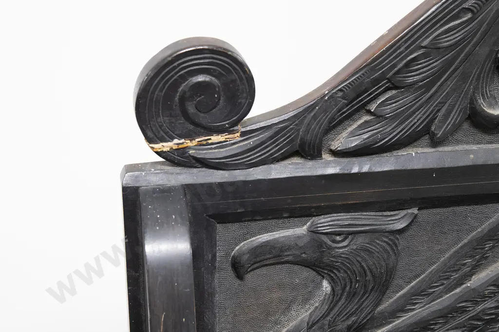 Victorian Stained Beech Hall Settle Image 1++