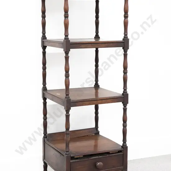 William IV Mahogany Four Tier Whatnot