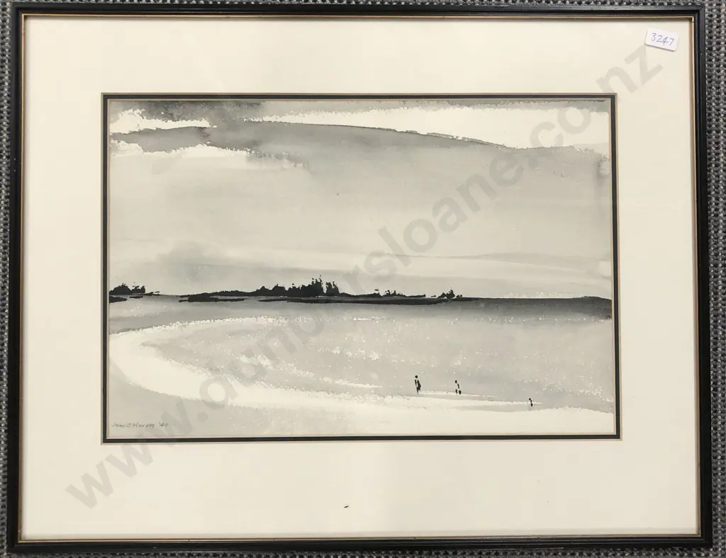 Jane S. Haren - Black and White Coastal Landscape Image 1++