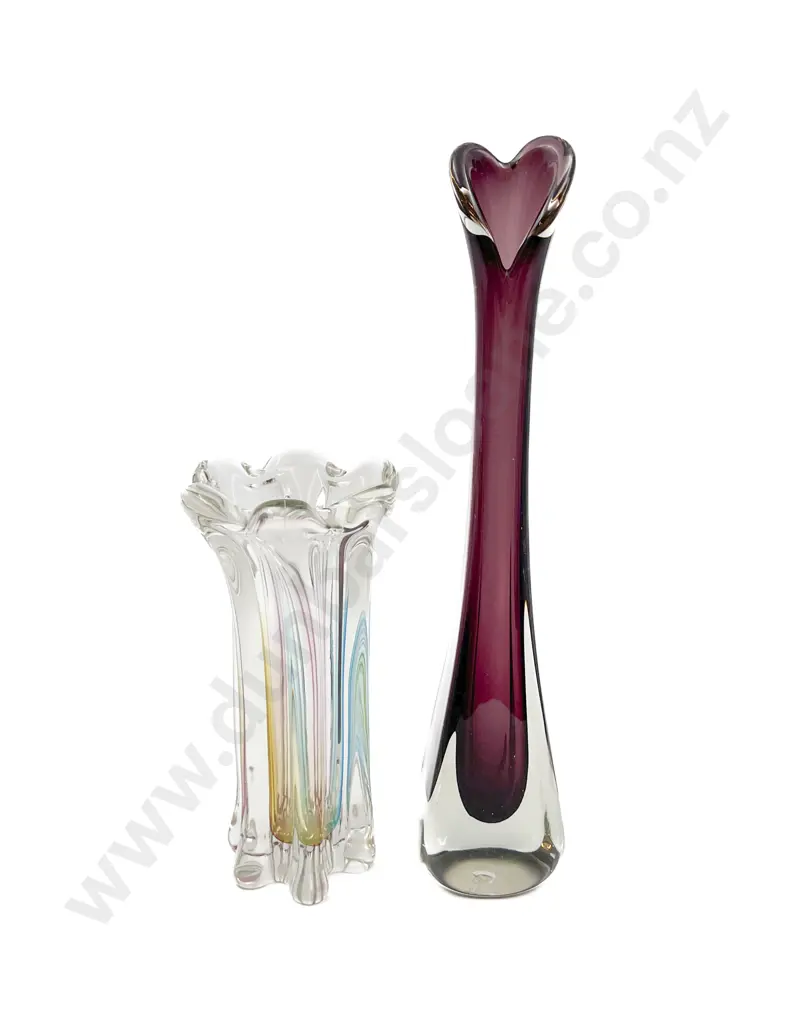 Two Art Glass Vases Image 1++