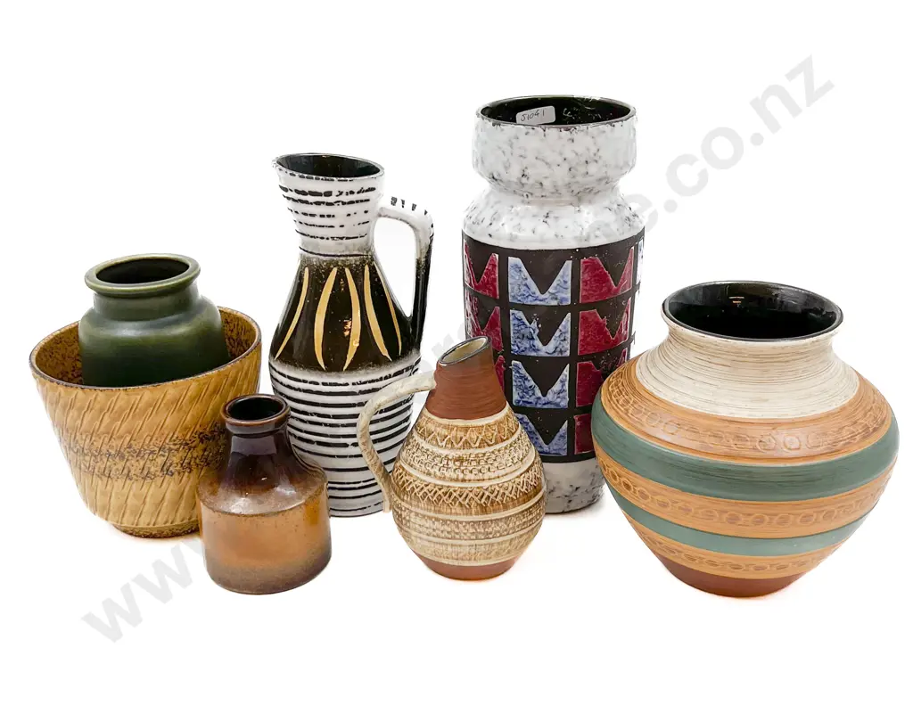 Seven Pieces of Assorted German Pottery Image 1++