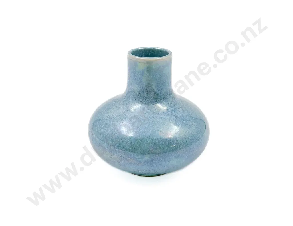 Small Ruskin Blue Luster Vase Image 1++