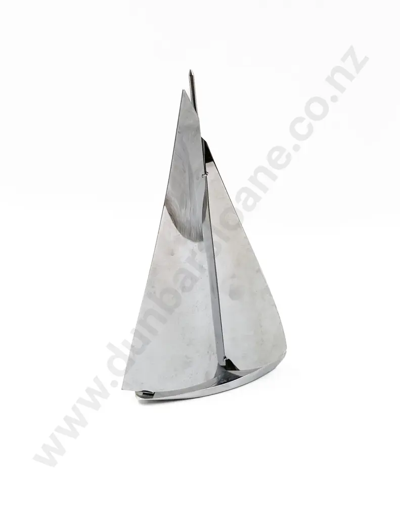 Art Deco Chrome Sailing Ship Image 1++