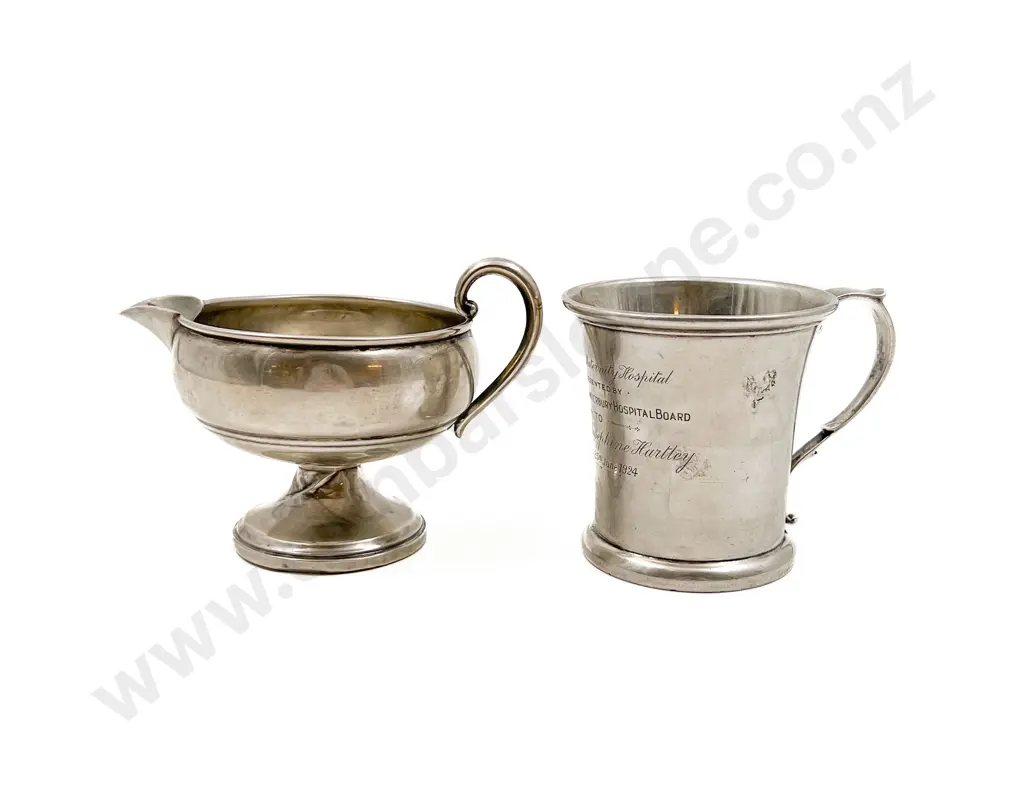 S/S Jug Together With S/S Christening Mug Image 1++