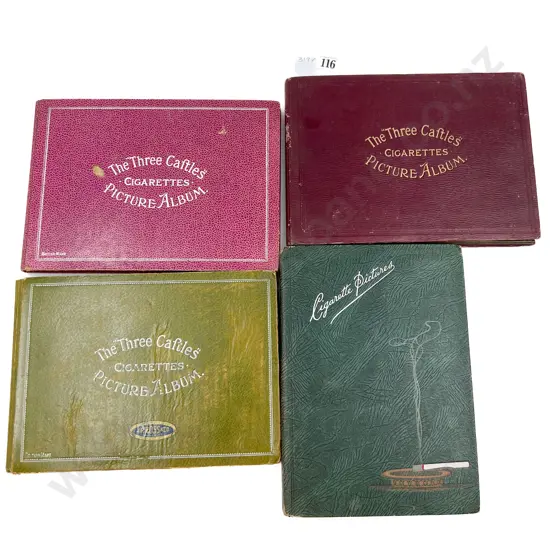 Four Various Cigarettes Card Albums