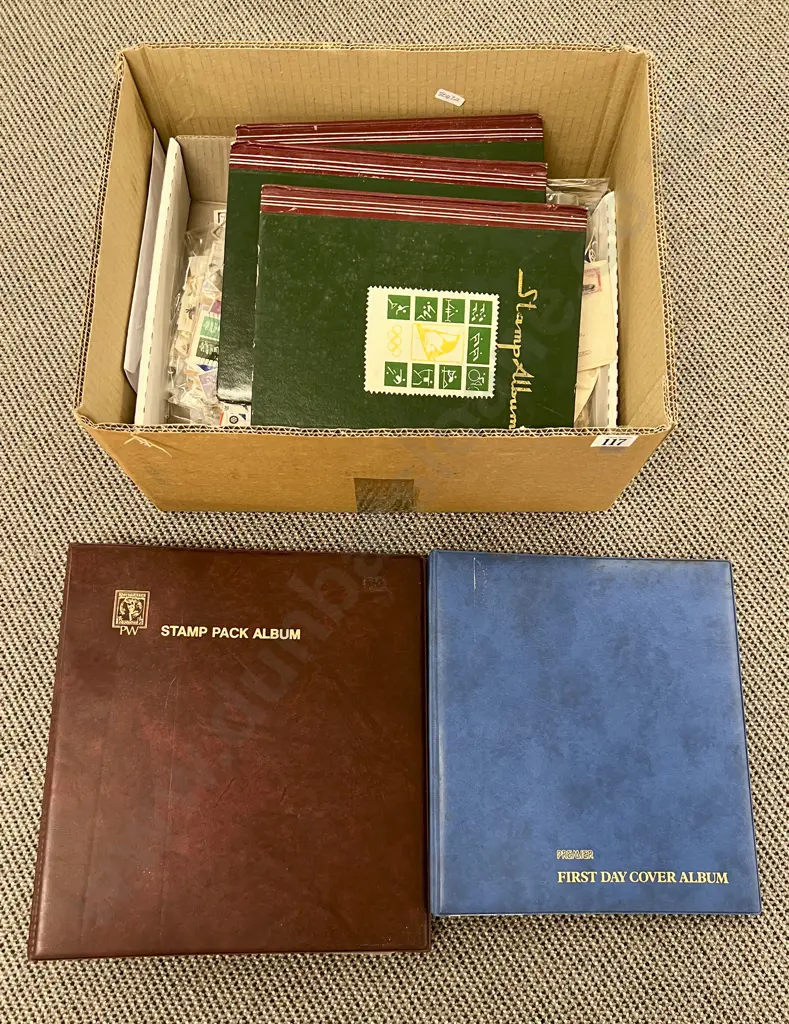 Large Quantity of Assorted Empty Stamp Albums and Loose Stamps Image 1++