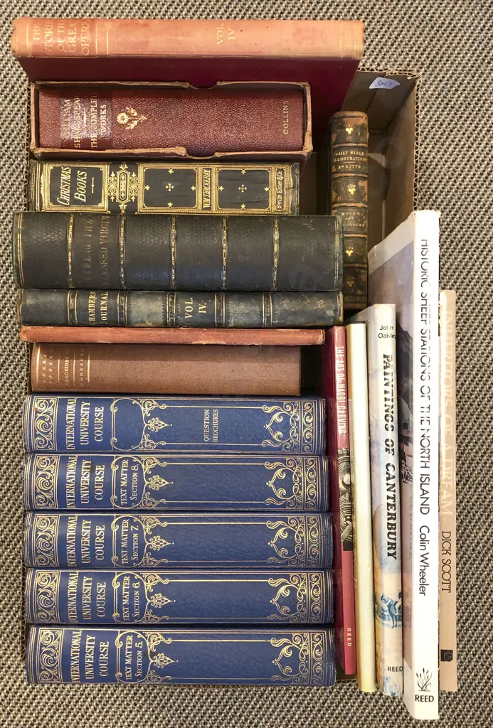 Box of Assorted Books Including The Art of Maori Carving Image 1++