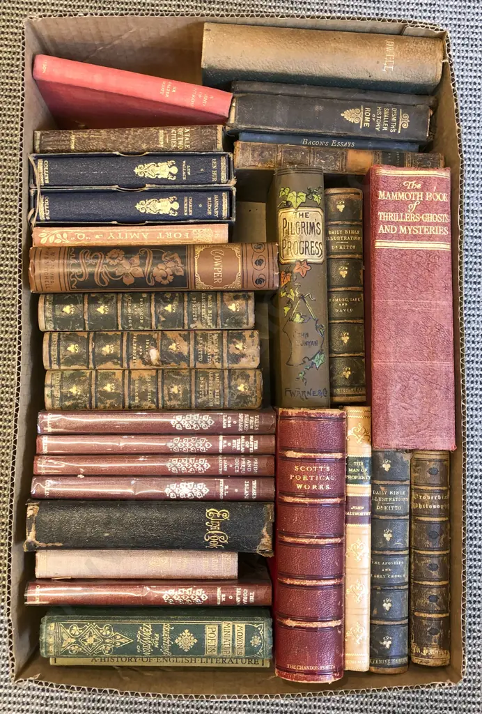 Box of Vintage Books Including Dr Smith's Smaller History of Rome Image 1++