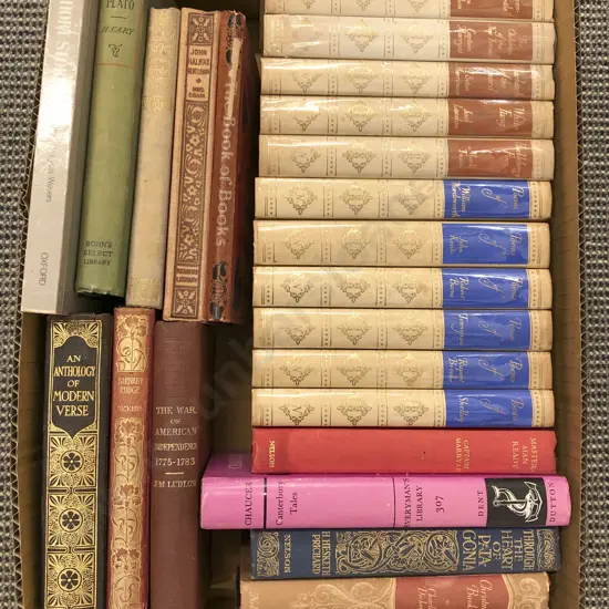 Box of Assorted Booking Including Poetical Volumes and Short Stories