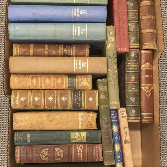 Box of Assorted Books Including Four Various Volumes of The N.Z Turf Register