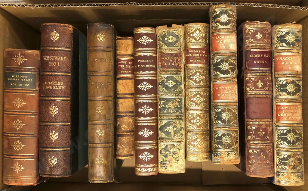 Small Box Of Vintage Books Including Westward Ho! By Charles Kingsley Image 1++