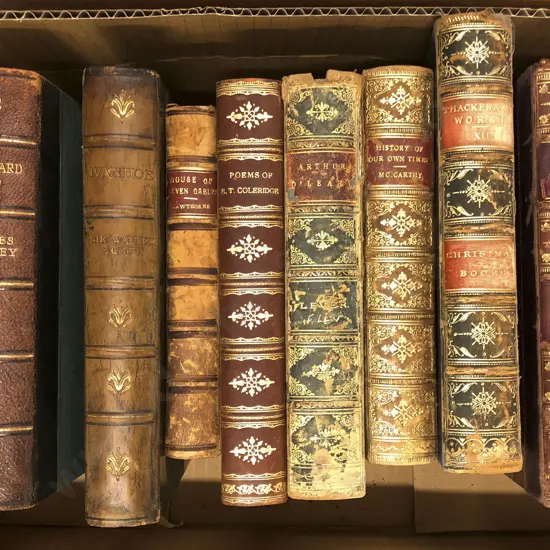 Small Box Of Vintage Books Including Westward Ho! By Charles Kingsley