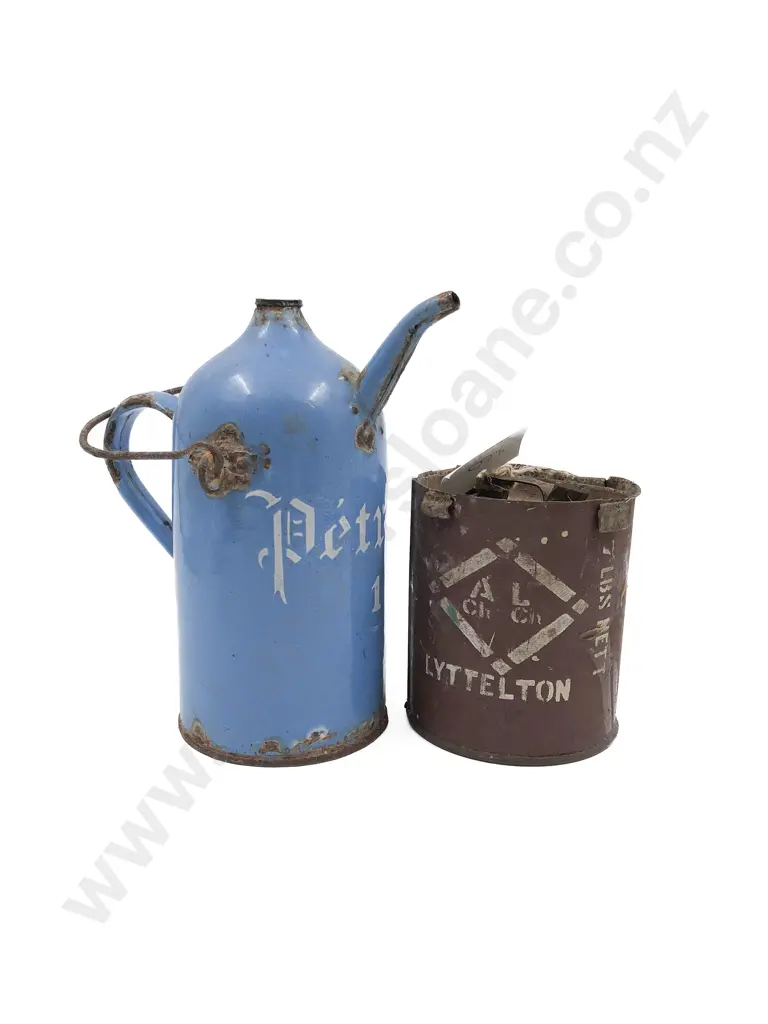 Vintage "Petrole" Can Together with Vintage NZ Other Image 1++