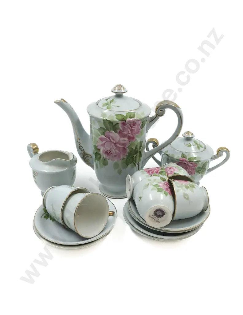Floral Decorated Coffee Set Image 1++