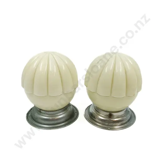Pair of Vintage Glass Light Shades