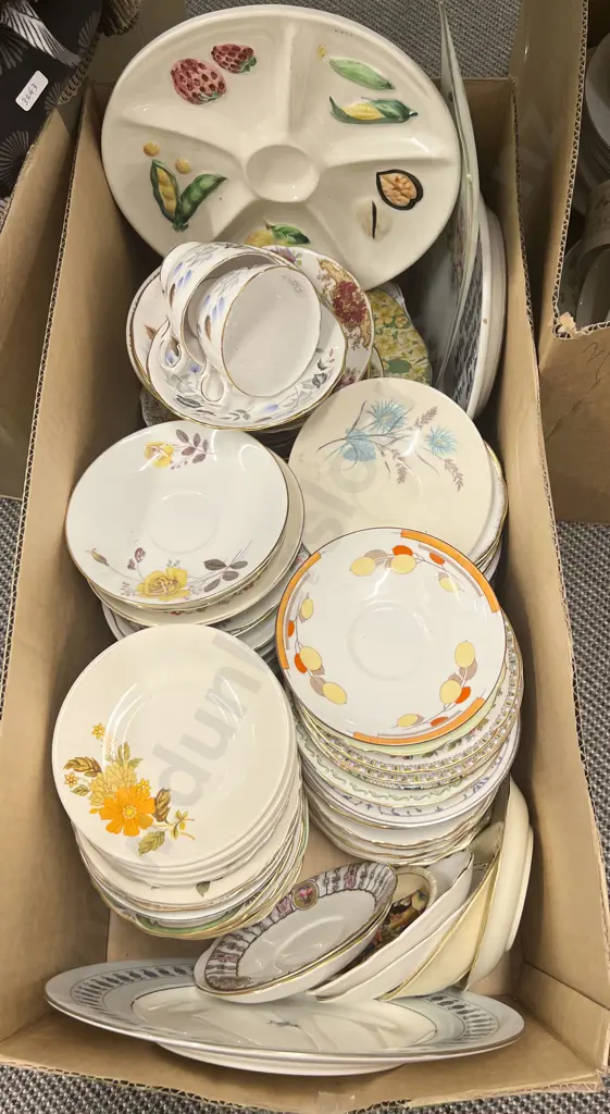 Two Boxes of Assorted China Including RD Image 1++