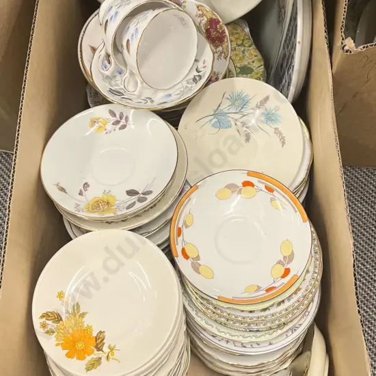 Two Boxes of Assorted China Including RD