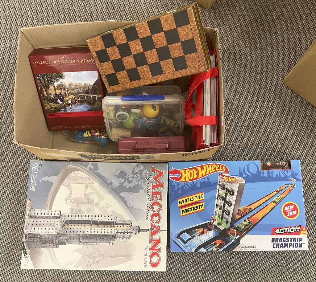 Box of Assorted Toys and Games Image 1++