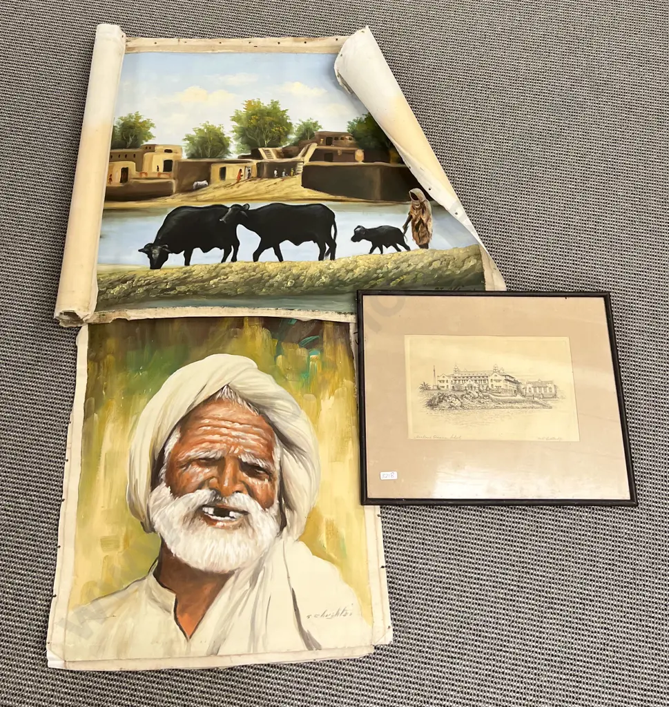 Box of Assorted Artworks Image 1++