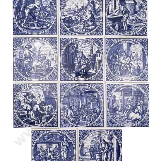 11 Blue and White Tiles