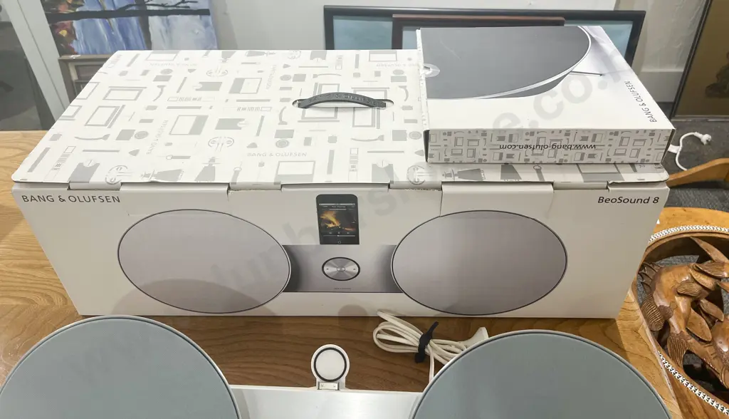 Bang & Olufsen Speaker Dock In Original Box Together With As New Speaker Covers Image 1++