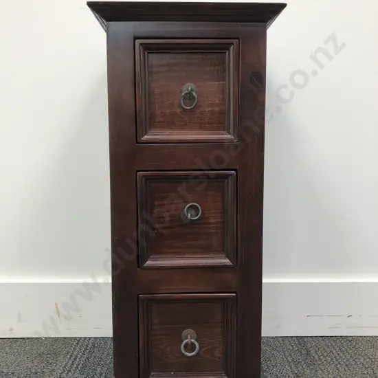 Rectangular Three Drawer Side Drawers