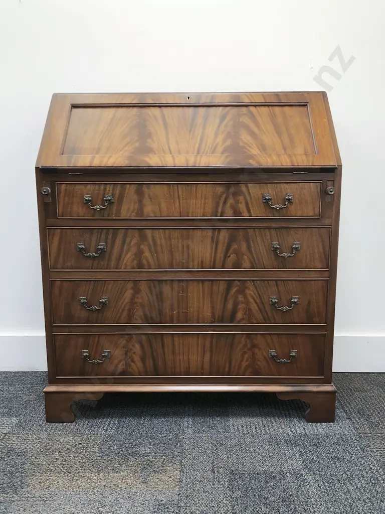 Reproduction Mahogany Writing Bureau Image 1++