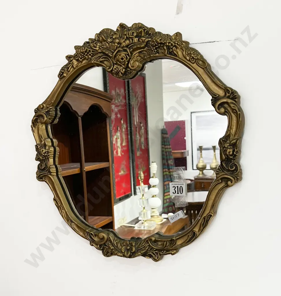 Small Ornate Gilt Wall Mirror Image 1++