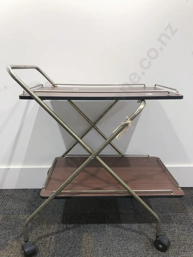 Retro Folding Tea Trolley Image 1++