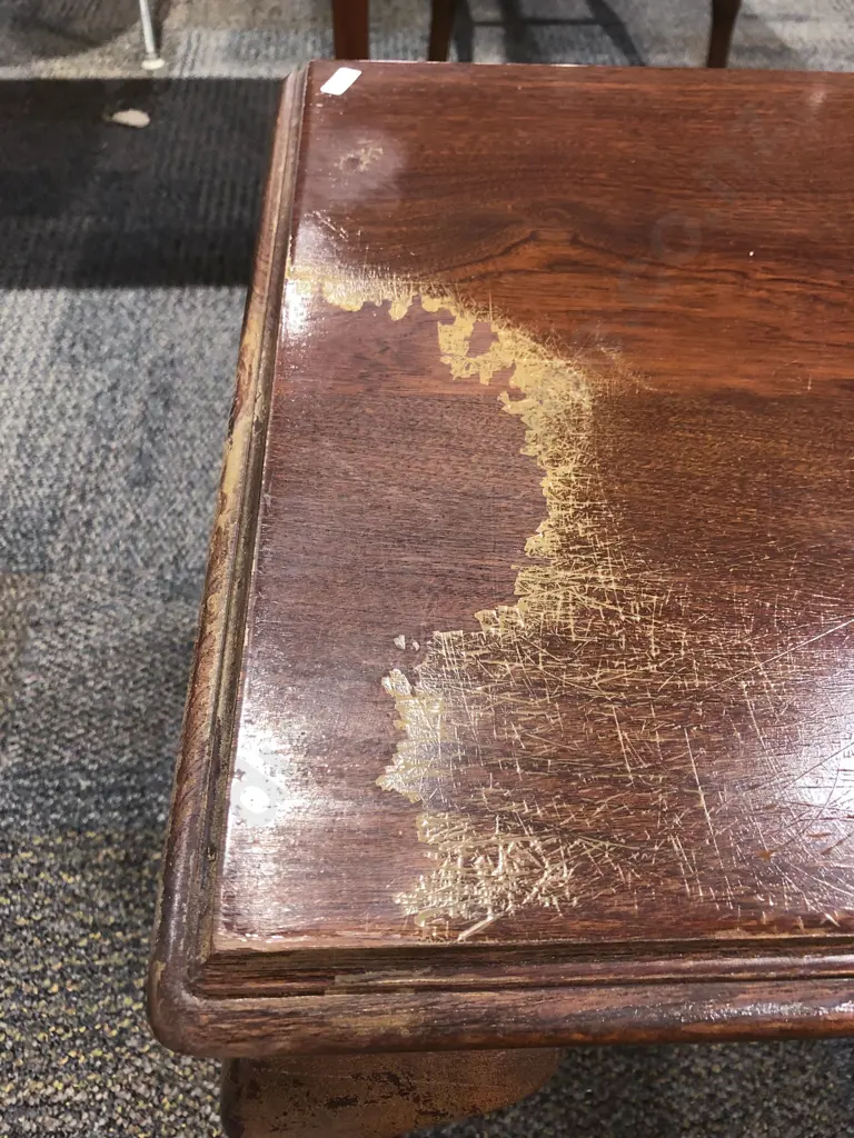 Mahogany Rectangular Coffee Table (Faults) Image 1++