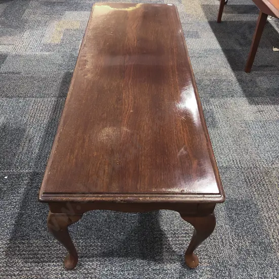 Mahogany Rectangular Coffee Table (Faults)