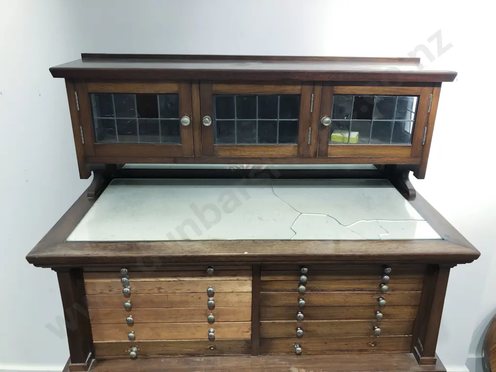 Vintage Chemists Cabinet (Faults) Image 1++