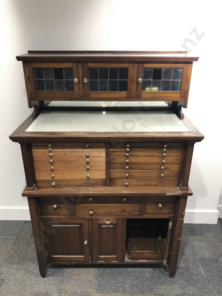 Vintage Chemists Cabinet (Faults) Image 1++