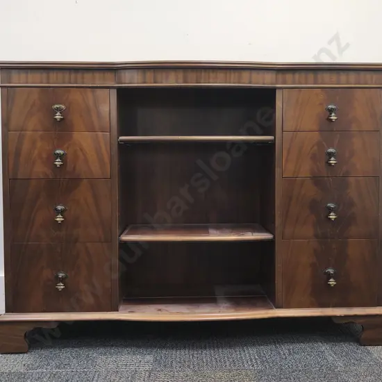 Reduction Sideboard with Central Open Book Case