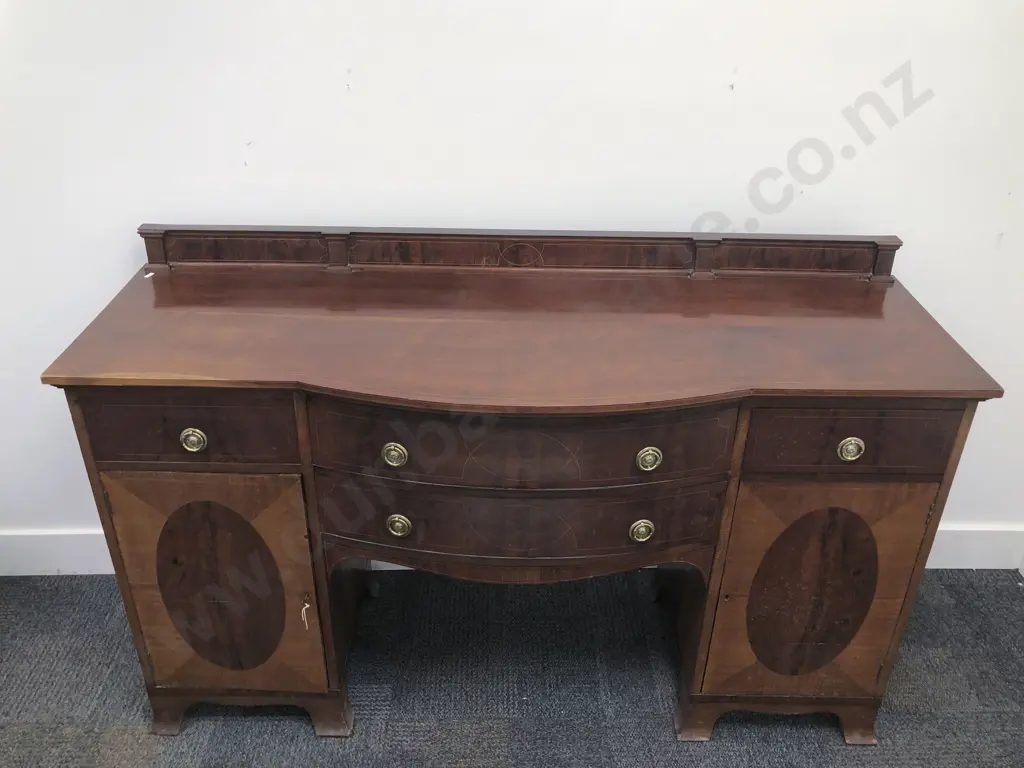 Victorian Inlaid Mahogany Sideboard Image 1++