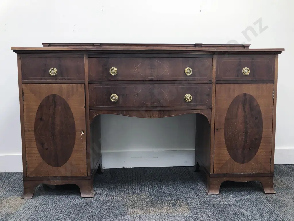 Victorian Inlaid Mahogany Sideboard Image 1++
