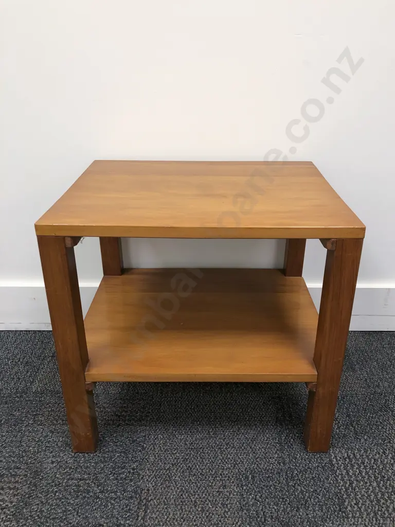 Two Tier Occasional Table Together with Footstool Image 1++