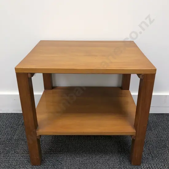 Two Tier Occasional Table Together with Footstool