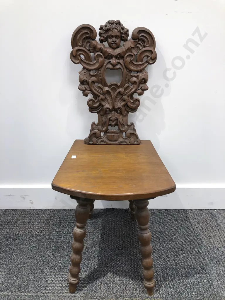 Carved Side chair with Bobin turn Legs Image 1++