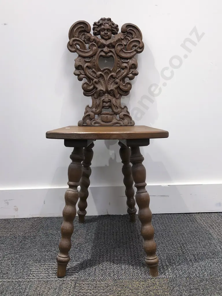 Carved Side chair with Bobin turn Legs Image 1++