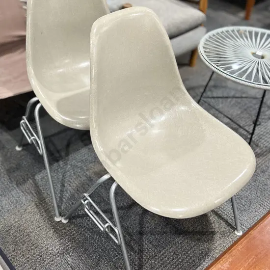 Pair of Stacking Eames Chairs