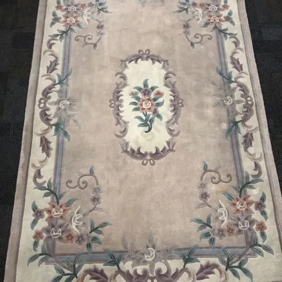large Chinese Floral Rug
