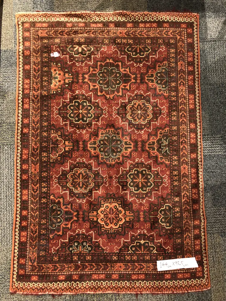 Persian Floor Rug Rust Ground Image 1++