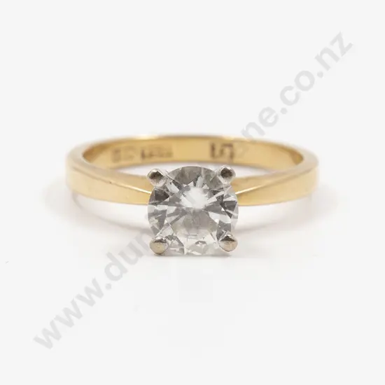 18ct Solitaire Diamond Ring