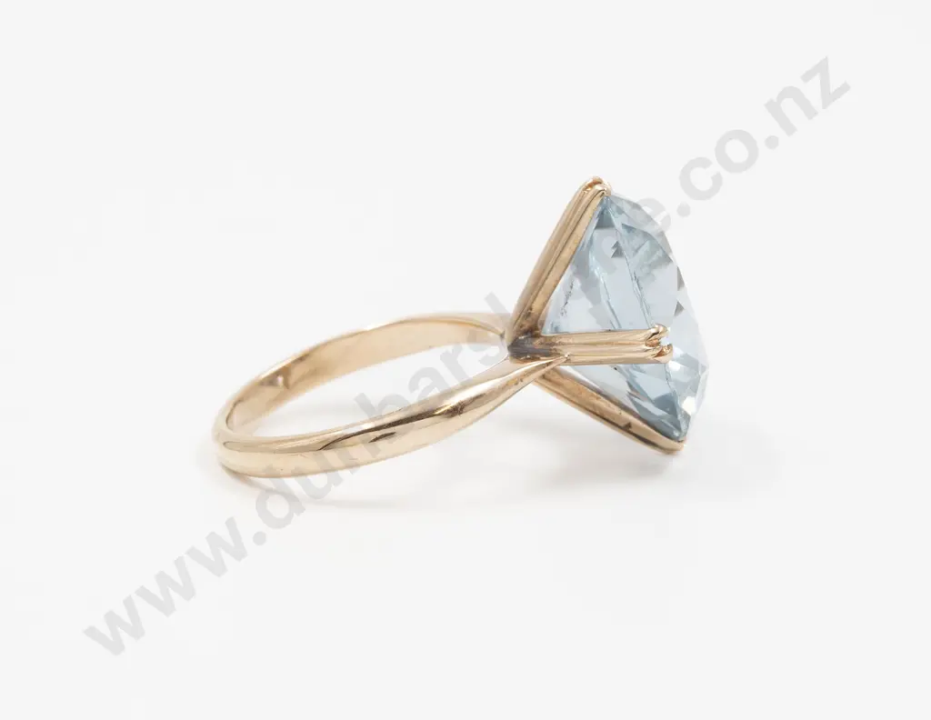10ct Single Synthetic Blue Spinel Ring Image 1++