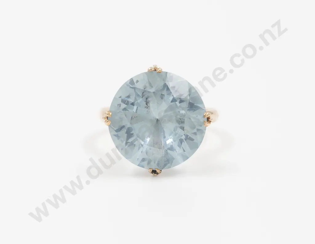 10ct Single Synthetic Blue Spinel Ring Image 1++