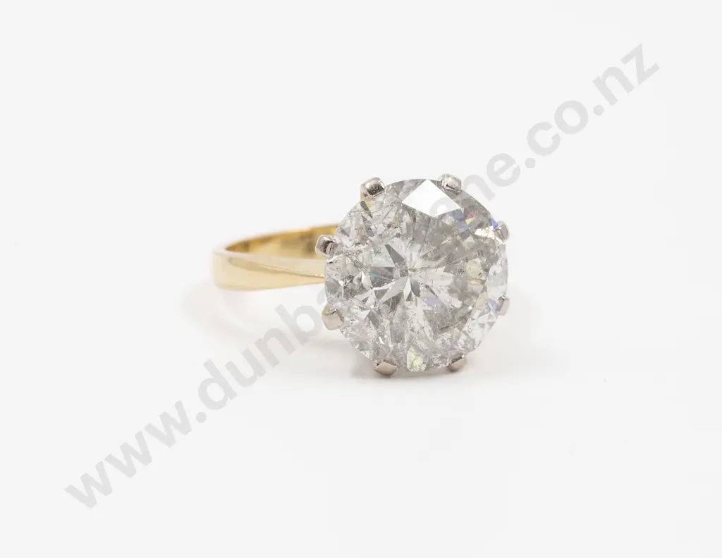18ct Solitaire Diamond Ring Image 1++