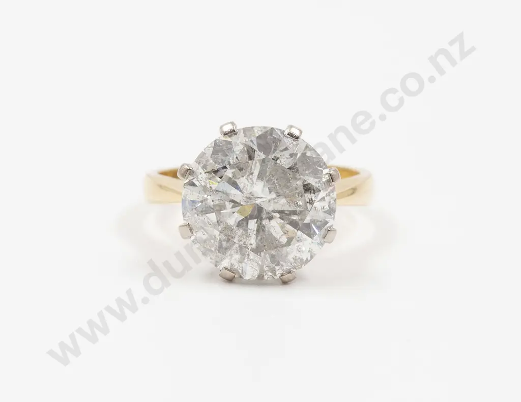 18ct Solitaire Diamond Ring Image 1++