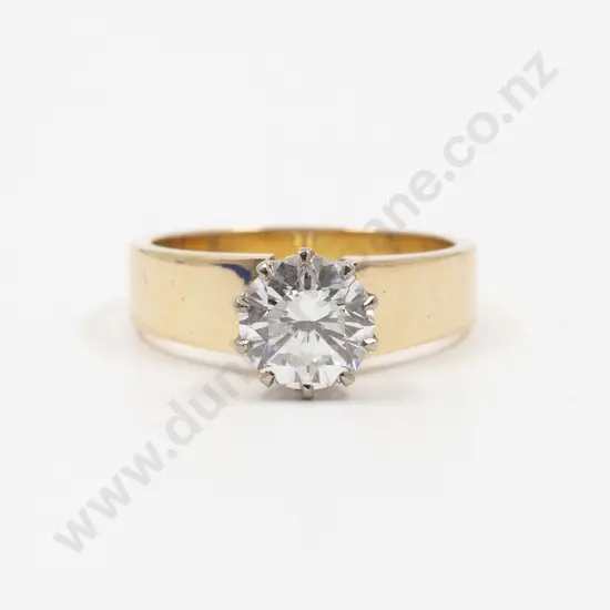 18ct Solitaire Diamond Ring